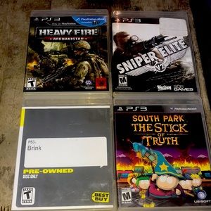PS3 games 4pack